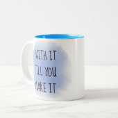 Foi Bleue Il Mug café à deux tons (Devant gauche)