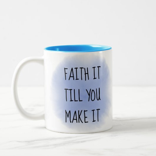 Foi Bleue Il Mug café à deux tons (Gauche)