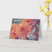 Foi Carte Sympathie Fleur orange Fleur maman (Fleur jaune)