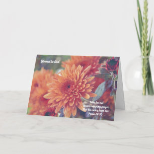 Foi Carte Sympathie Fleur orange Fleur maman