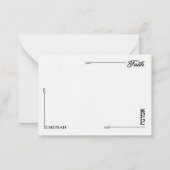 Foi des tulipes de cartes à notes vierges (Dos)