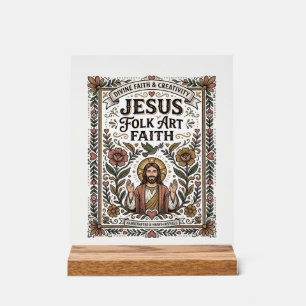 Foi en Jésus Art Populaire Foi Chrétienne Jésus Ar