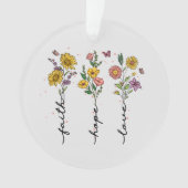 "Foi-Espoir-Amour" | Inspirant design floral (devant)