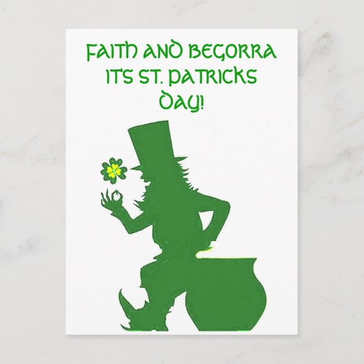 FOI ET BEGORRA, ST.PATRICKS JOUR carte postale (Devant)