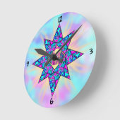 Foi ~ Étoile Horloge ronde (Angle)