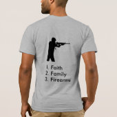 Foi, famille, T-shirt d'armes à feu (Dos)