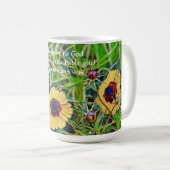 Foi Fleur sauvage Floral Bible Verse Mug Cup (Devant droit)