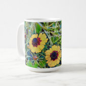 Foi Fleur sauvage Floral Bible Verse Mug Cup (Devant gauche)
