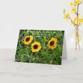 Foi Fleurs Jaunes Carte de remerciements (Fleur jaune)