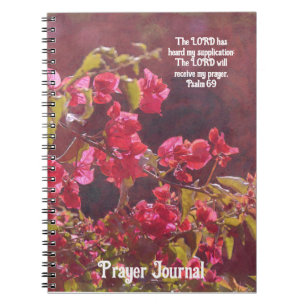 Foi Fleurs rouges Journal de prière d'art