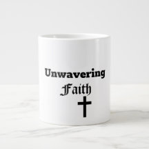 Foi inébranlable Jumbo Mug