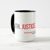 Foi. Justice. Liberté. 15 onces. Tasse (Devant gauche)