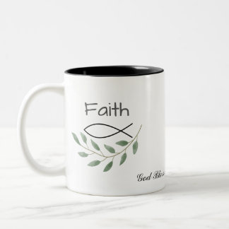 Foi personnalisée Leaf God Bless You Mug Cup