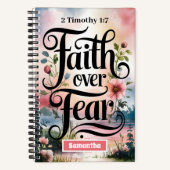 Foi personnalisée sur la peur Christian Journal (Recto)