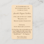 Foi sainte RCIA (100) de profession de cartes de (Dos)