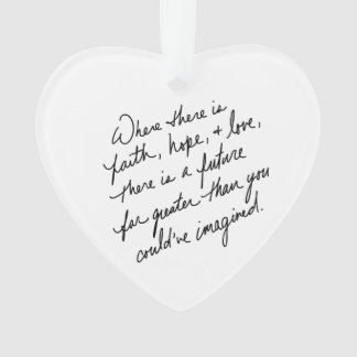 Foi scénarisée à la main Espoir et amour Coeur spi