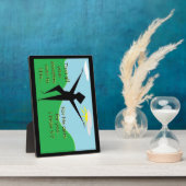 Foi série 1er Pierre 5:7 Écriture Art Plaque (Côté)