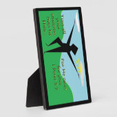 Foi série 1er Pierre 5:7 Écriture Art Plaque (Côté)