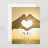 FOI SUR LA PEUR CARTE POSTALE (Devant / Derrière)