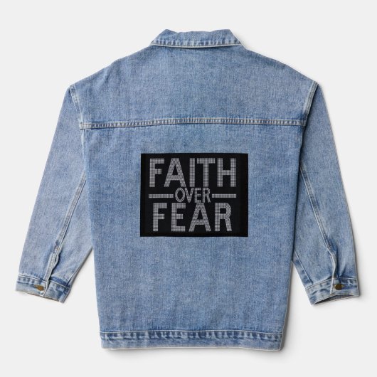Foi sur la peur Denim Jacket (Verso)