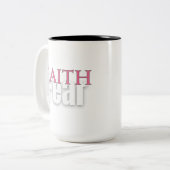 FOI SUR LA PEUR Mug (Devant gauche)