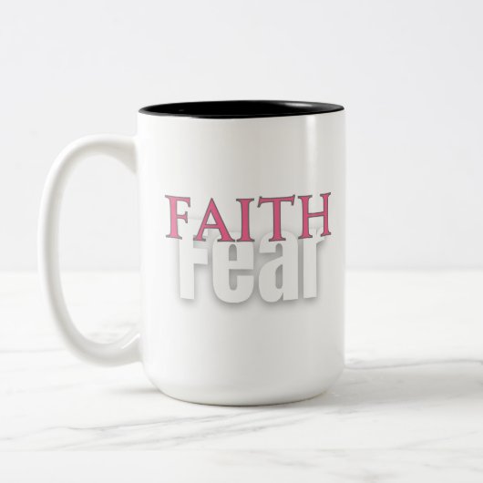 FOI SUR LA PEUR Mug (Gauche)
