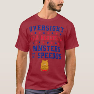 FOIA van het zicht vraagt hamsters op Speedos T-shirt