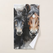 Foie avec sa mère (Serviette à main)