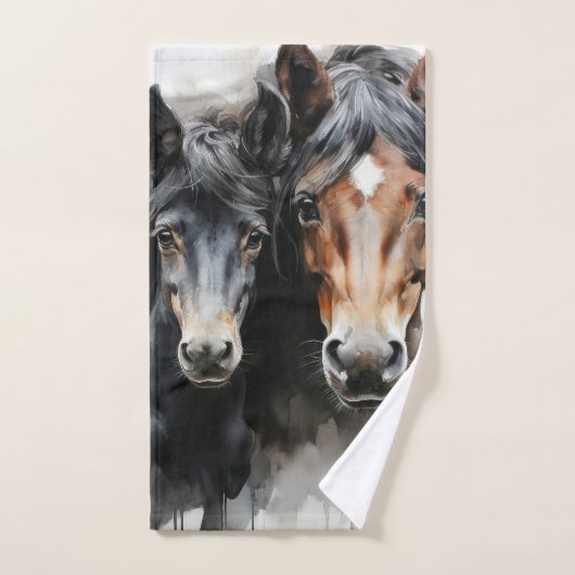 Foie avec sa mère (Serviette à main)