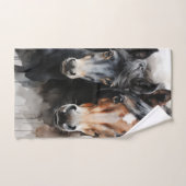 Foie avec sa mère (Serviette à main)