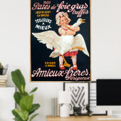  Foie Gras Pate Advertisement Poster (Thuiskantoor)