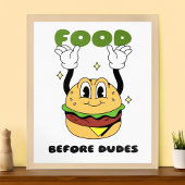 Foie - Nourriture Drôle Avant Les Murs Poster