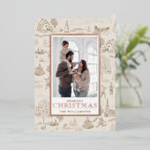 Foil 12 Jours de Noël Toile Carte photo de vacance (Debout devant)