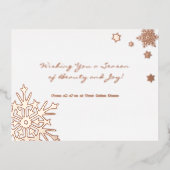 Foil Accents Saison de beauté & Joy Carte de vacan (Recto)