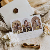 Foil Arch Photo Enregistrer La Date Carte Mariage 