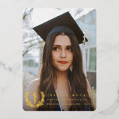 Foil Asclepius Faire-part de Graduation de l'école (Recto)