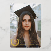 Foil Asclepius RN Faire-part de graduation (Recto)