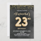 Foil Balloon Invitation 23e anniversaire (Devant)