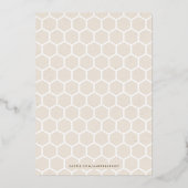 Foil Bee My Valentine Carte photo de vacances - Be (Verso)