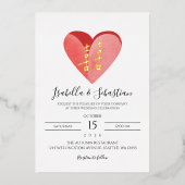 Foil Chinese Wedding Character Invitation (Recto)