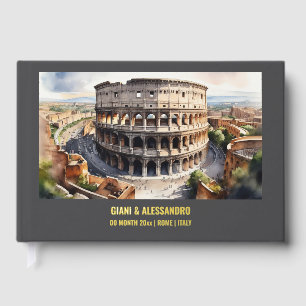 Foil Colosseum aquarelle destination mariage Rome