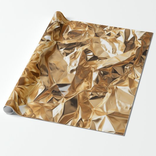 Foil Crinkle Pattern Cadeaupapier (Uitgerold)