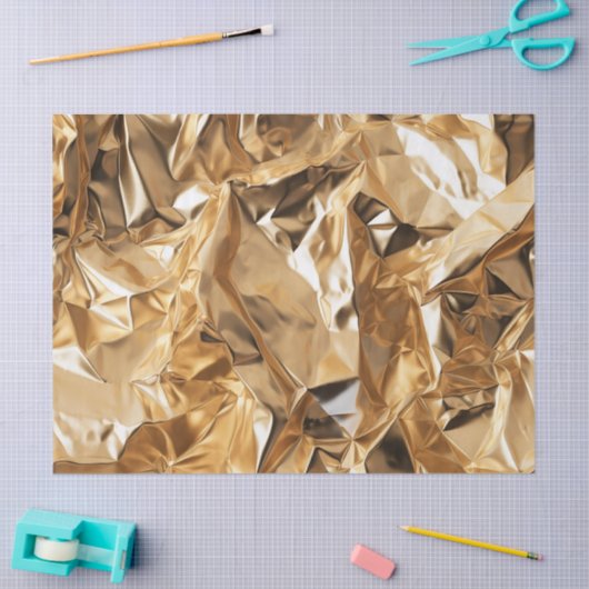 Foil Crinkle Pattern Tissuepapier (Craft)