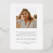 Foil DO Asclepius Graduation Faire-part photo (Verso)