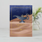 Foil du désert Invitation de Foil d'anniversaire a (Debout devant)