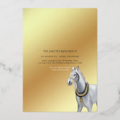 Foil du désert Invitation de Foil d'anniversaire a (Verso)