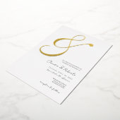 (Foil '&') Élégante invitation de mariage minimali (Rotation)