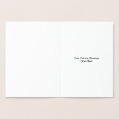 Foil Fishing Bonne Carte d'Anniversaire personnali (Intérieur)