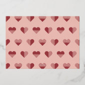 Foil Geo Love 4-Photo Carte Saint-Valentin - Pêche (Verso)