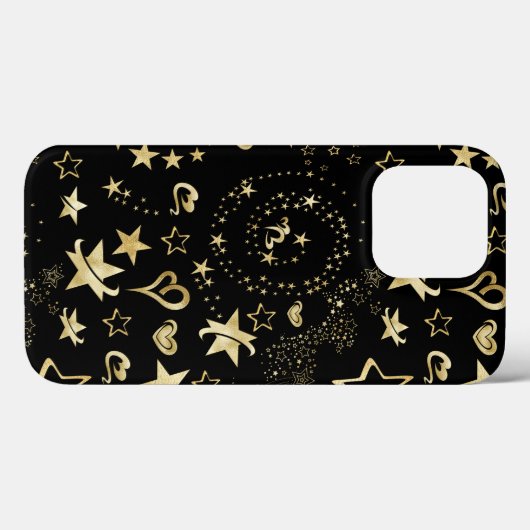 Foil Gold Stars Coque-Mate coque iphone (Verso (horizontal))